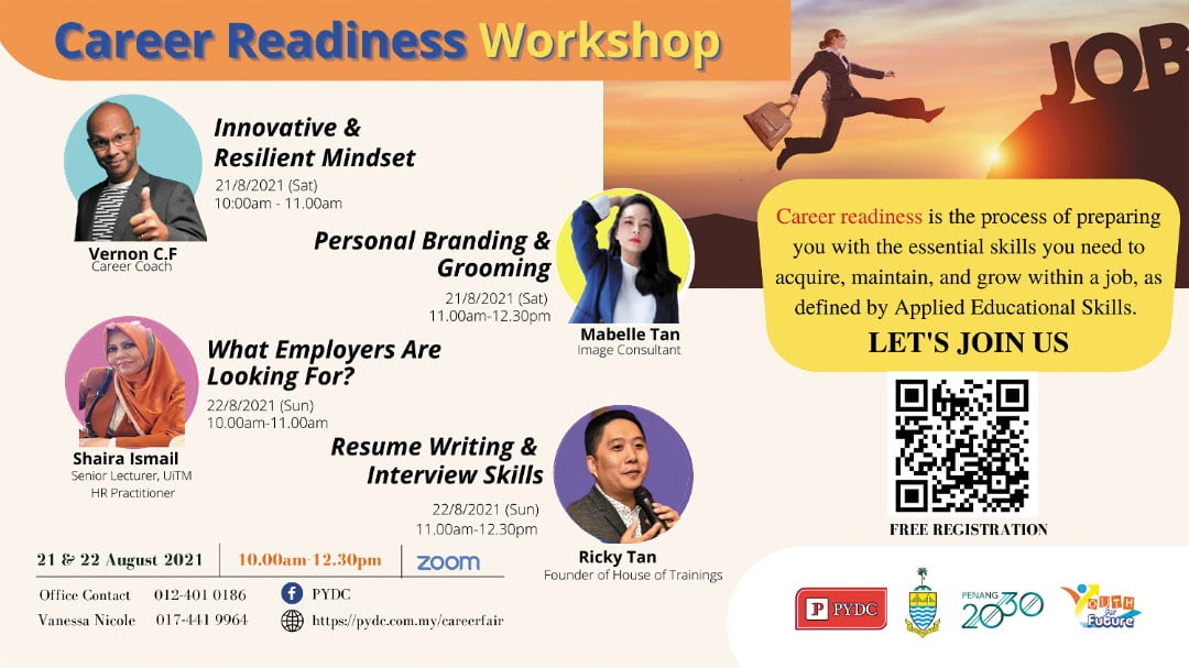 PYDC Workshop 21 & 22 Aug2021 with  4 professional speakers